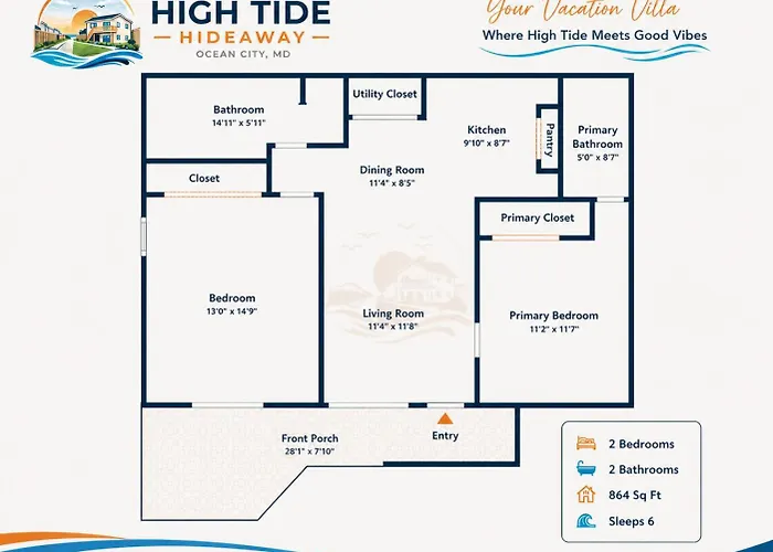 Villa High Tide Hideaway *